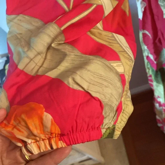 POWDER limited edition tropical wrap dress size large NWT - Picture 3 of 16